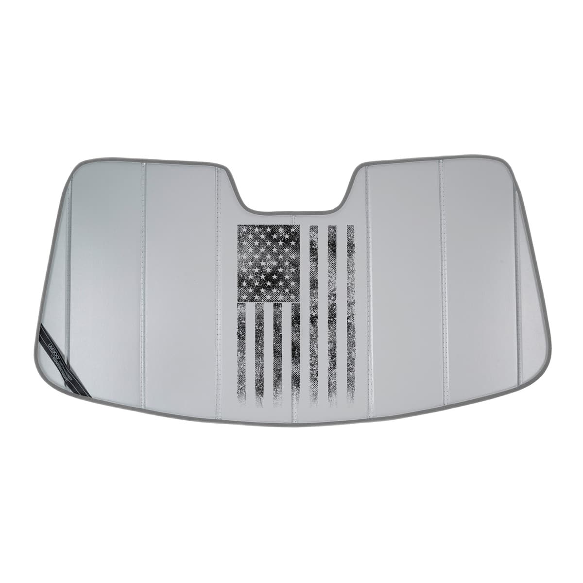 Covercraft UVS100 American Flag Custom Windshield Sunshade | 2026 Subaru Outback, Silver