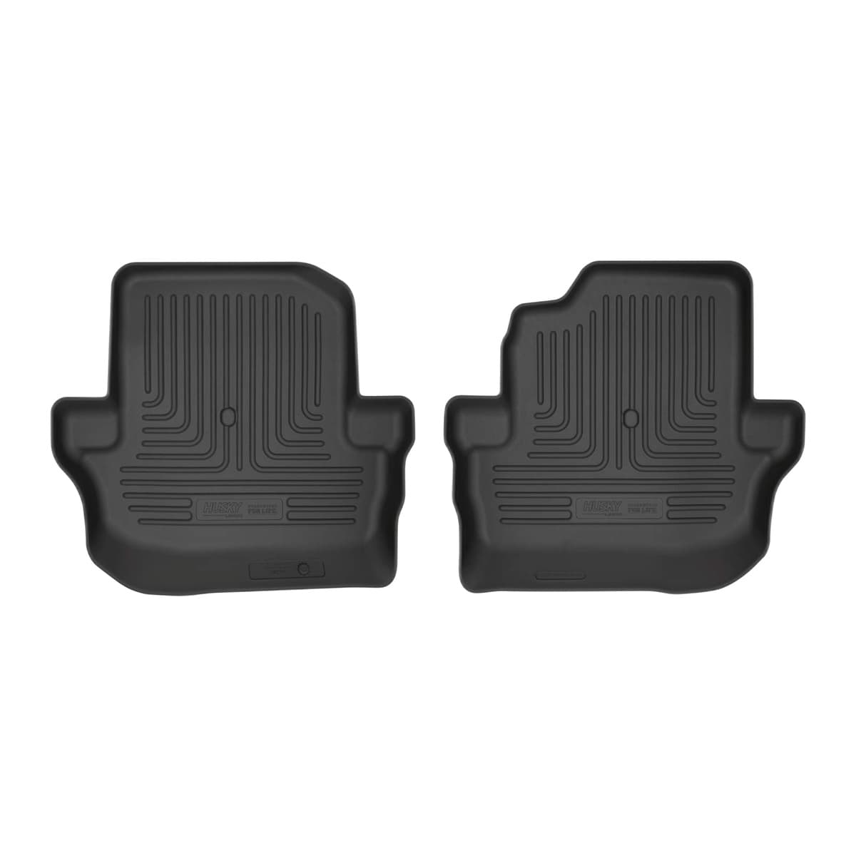 Husky Liners WeatherBeater 2nd Row Floor Liners | 2018-2026 Jeep Wrangler JK/JL 2-Door, Black