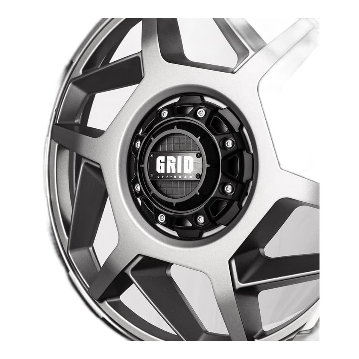 Grid Off-Road GD14 Wheel | 22x12.0, 8x180, -44mm Offset, Matte Anthracite / Blk Lip