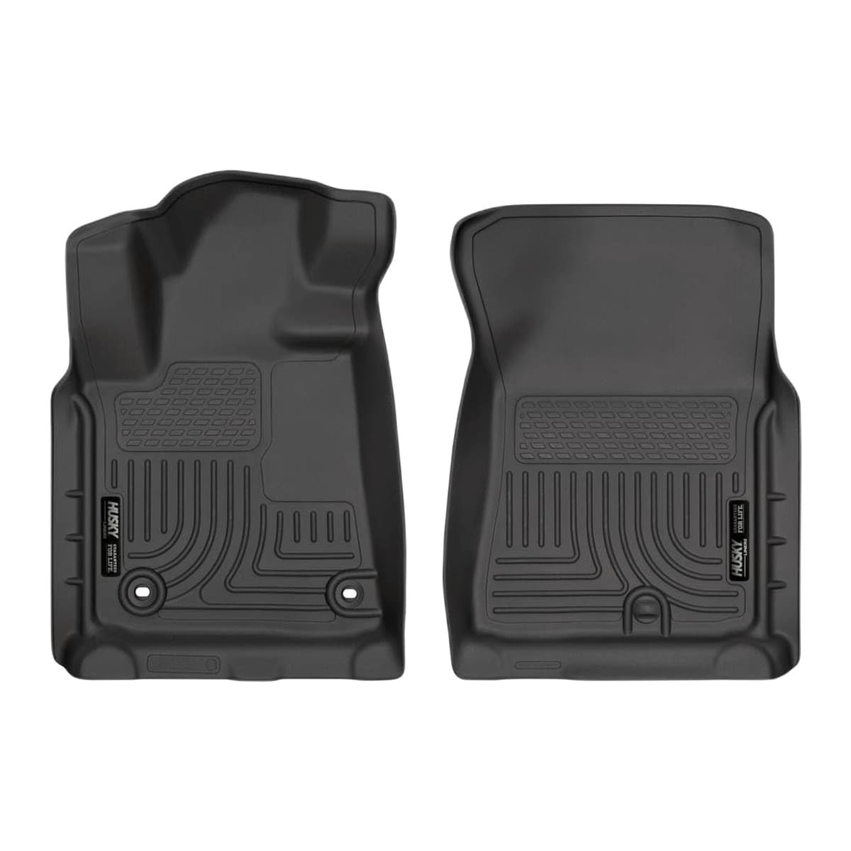 Husky Liners WeatherBeater Front Floor Liners | 2012-2021 Toyota Tundra CrewMax & Double Cab, 2012-2017 Tundra Regular Cab, 2012-2022 Sequoia, Black