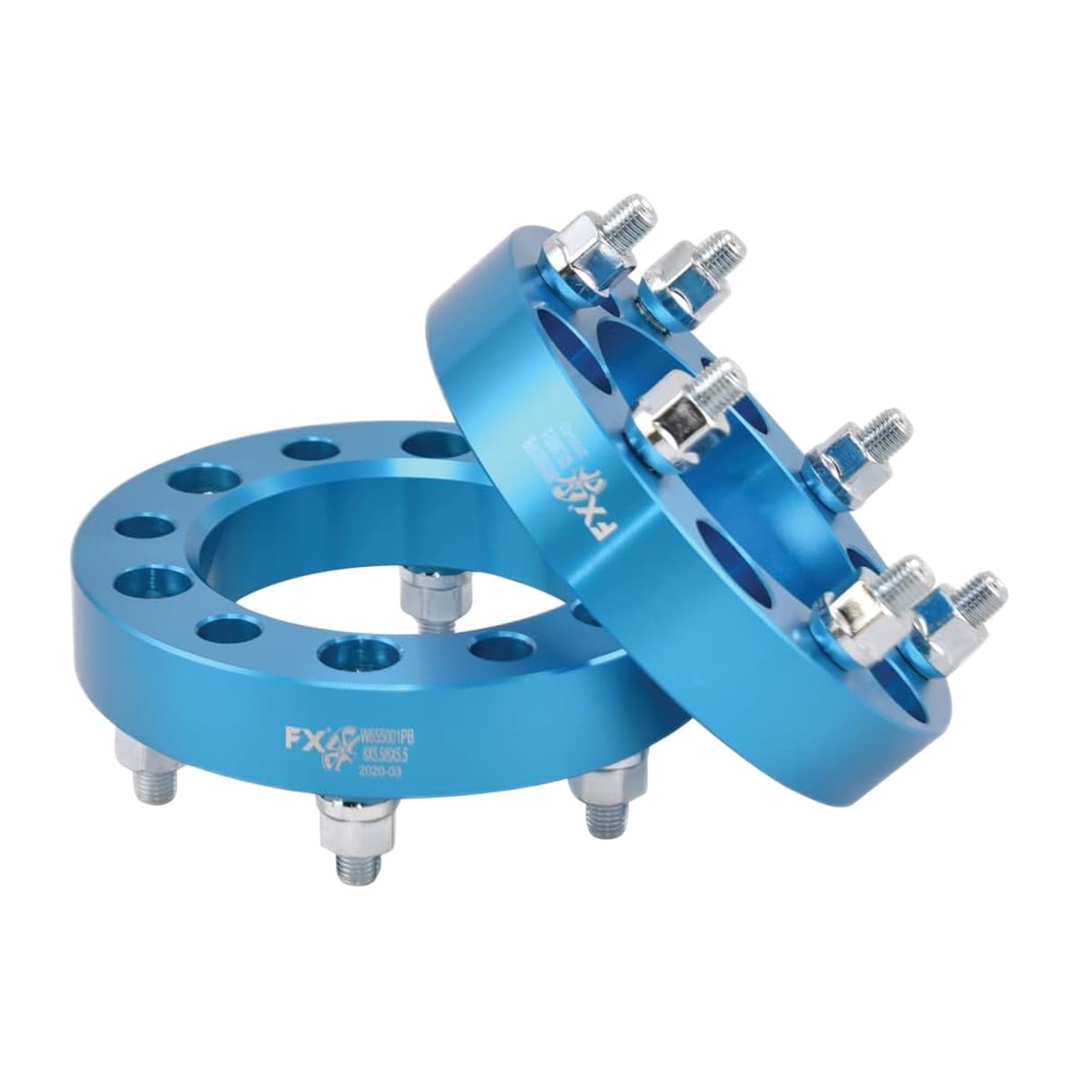 TrailFX Wheel Adapter | 6x139.7 mm, 1-1/4 in, Blue, Pair