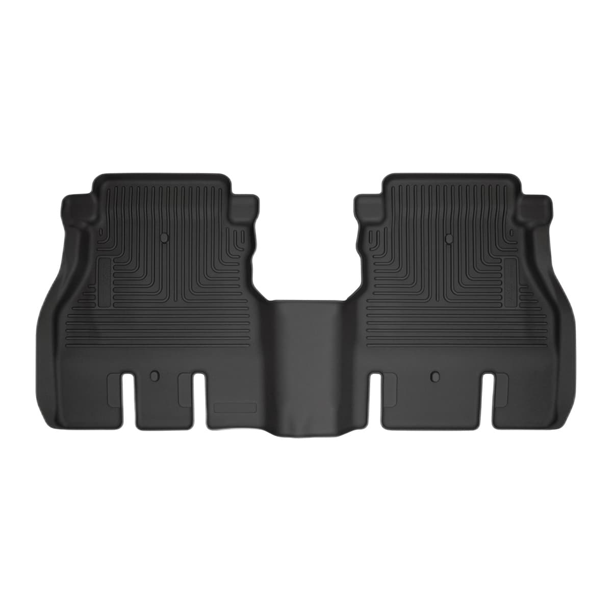 Husky Liners WeatherBeater 2nd Row Floor Liner | 2018-2026 Jeep Wrangler JK/JL 4-Door (Excludes 4XE), Black