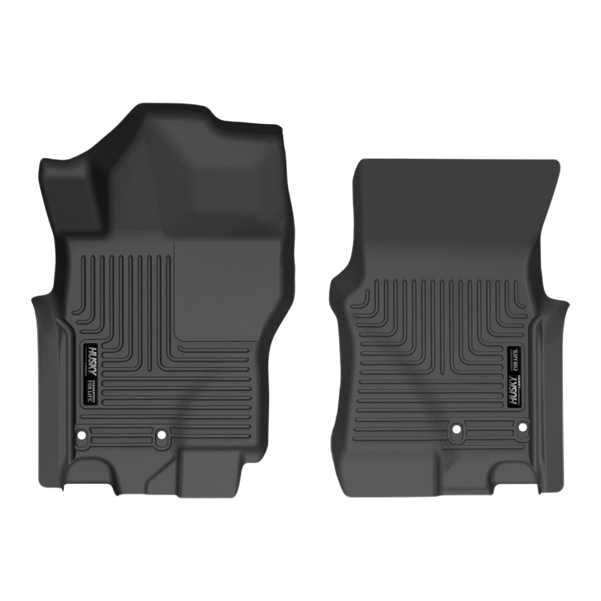 Husky Liners WeatherBeater Front Row Floor Liners | 2022-2026 Nissan Frontier, Crew & King Cab Only, Black
