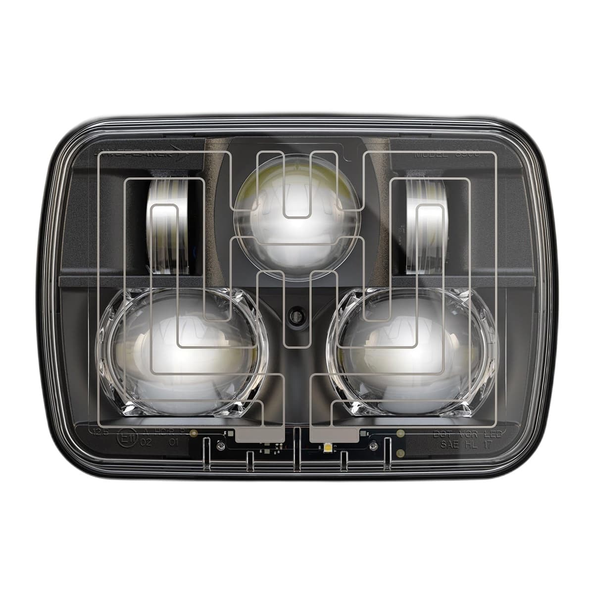 JW Speaker 12/24V LED High-Beam Auxiliary Light with Bracket Mount