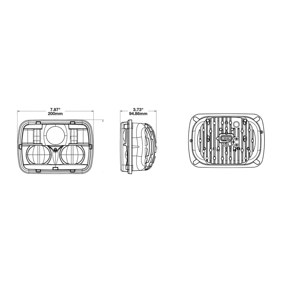 JW Speaker 12/24V LED High-Beam Auxiliary Light with Bracket Mount