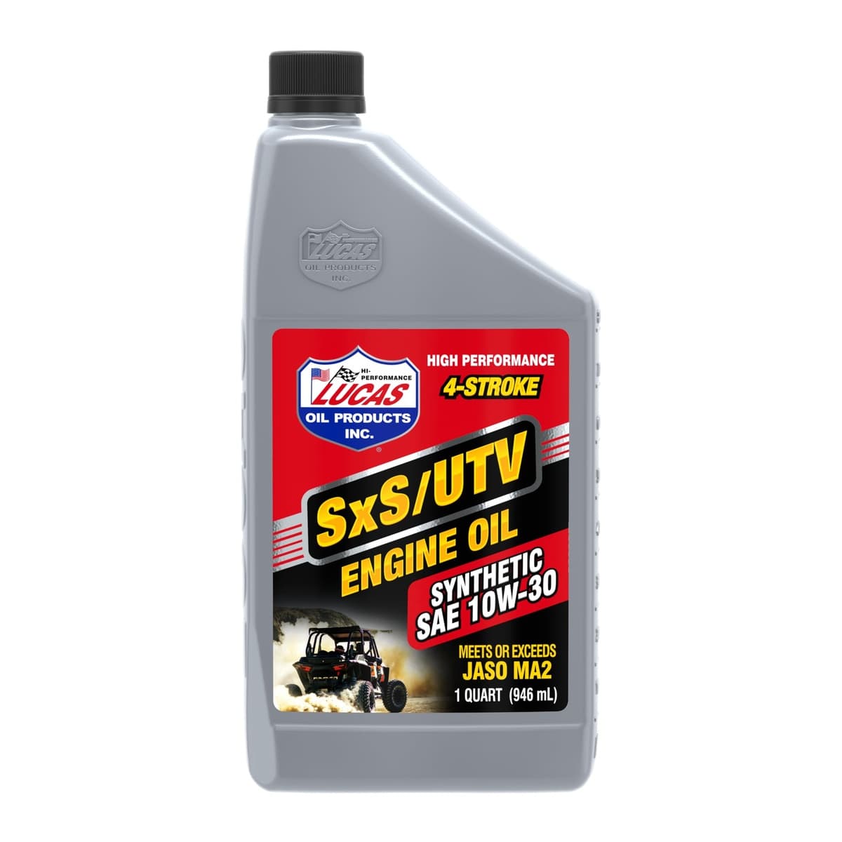Lucas Oil Synthetic 10W-30 4-Stroke SxS Engine Oil (Case of 6 Quarts)