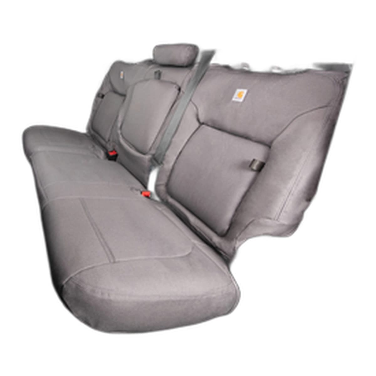 Covercraft Carhartt PrecisionFit Custom Seat Covers | 2nd Row, 2019-2026 Ram 2500/3500 Crew Cab Solid Bench, Gravel