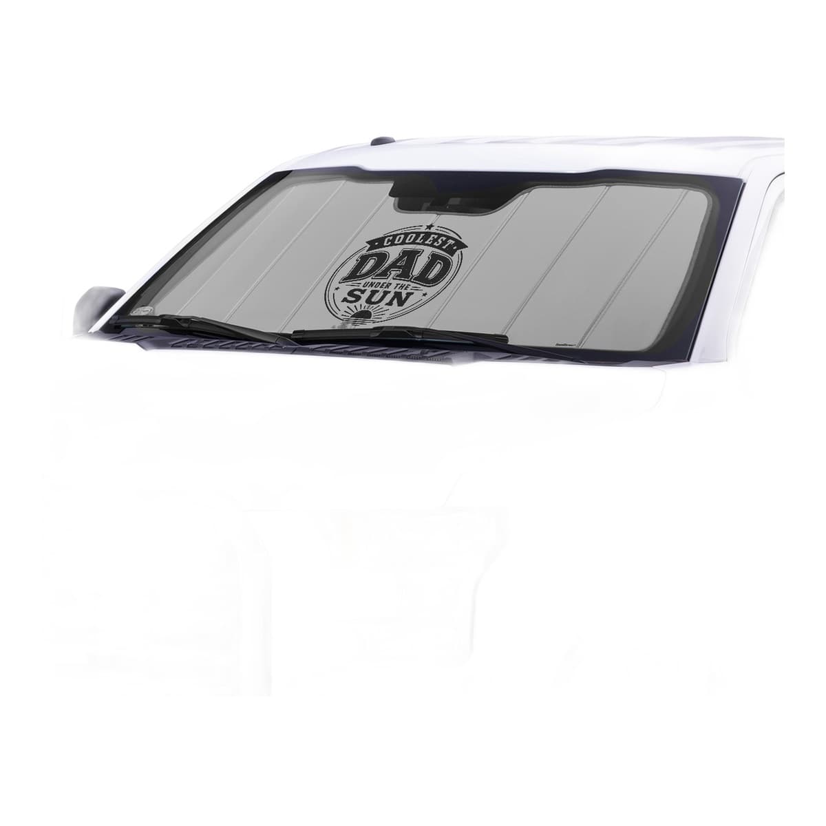 Covercraft UVS100 American Flag Custom Windshield Sunshade | 2025-2026 Ram 2500 & 3500, Silver