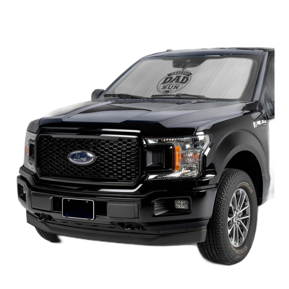 Covercraft UVS100 American Flag Custom Windshield Sunshade | 2025-2026 Ram 2500 & 3500, Silver