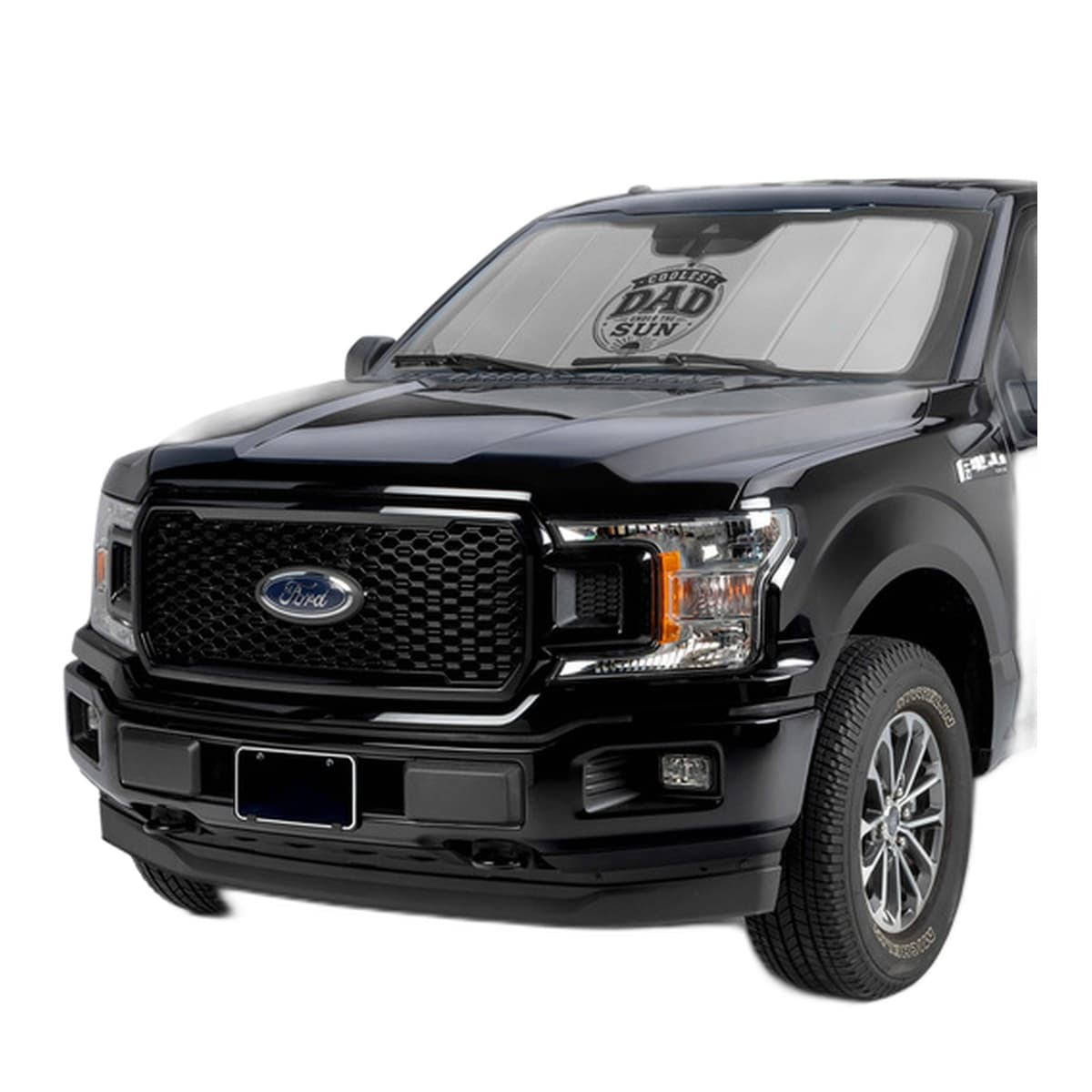 Covercraft UVS100 American Flag Custom Windshield Sunshade | 2025-2026 Ram 2500 & 3500, Silver
