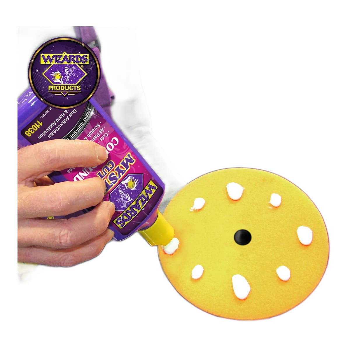 Wizards Yellow Foam Cut Buffing Pad (8.5" x 1.25")
