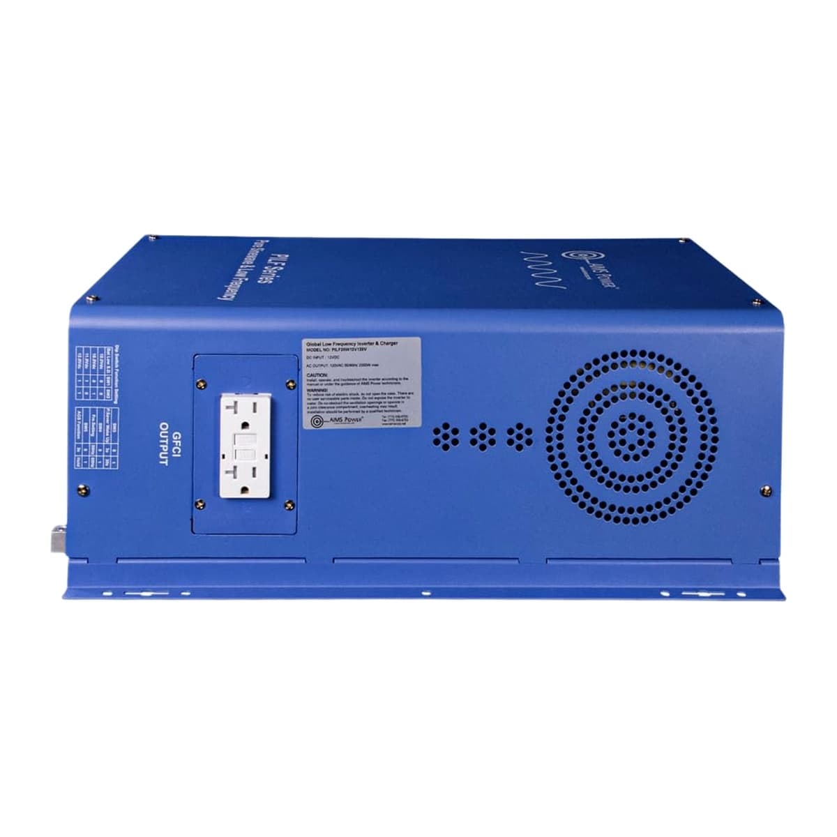 AIMS Power Industrial 4000W 12V Low Frequency Pure Sine Inverter
