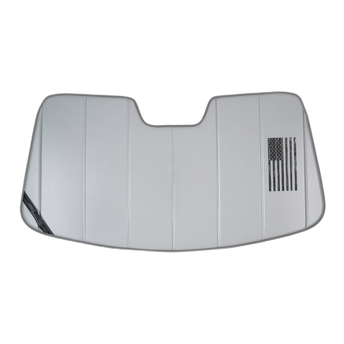 Covercraft American Flag UVS100 Custom Windshield Sunshade | 2022-2026 Chevrolet Silverado & GMC Sierra, Silver