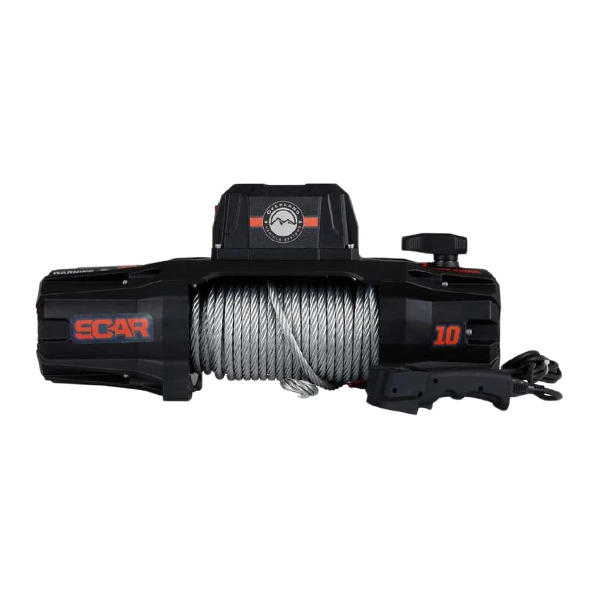 Overland Vehicle Systems SCAR 10 Winch - 10,000 lb, Steel Cable, Wireless Remote