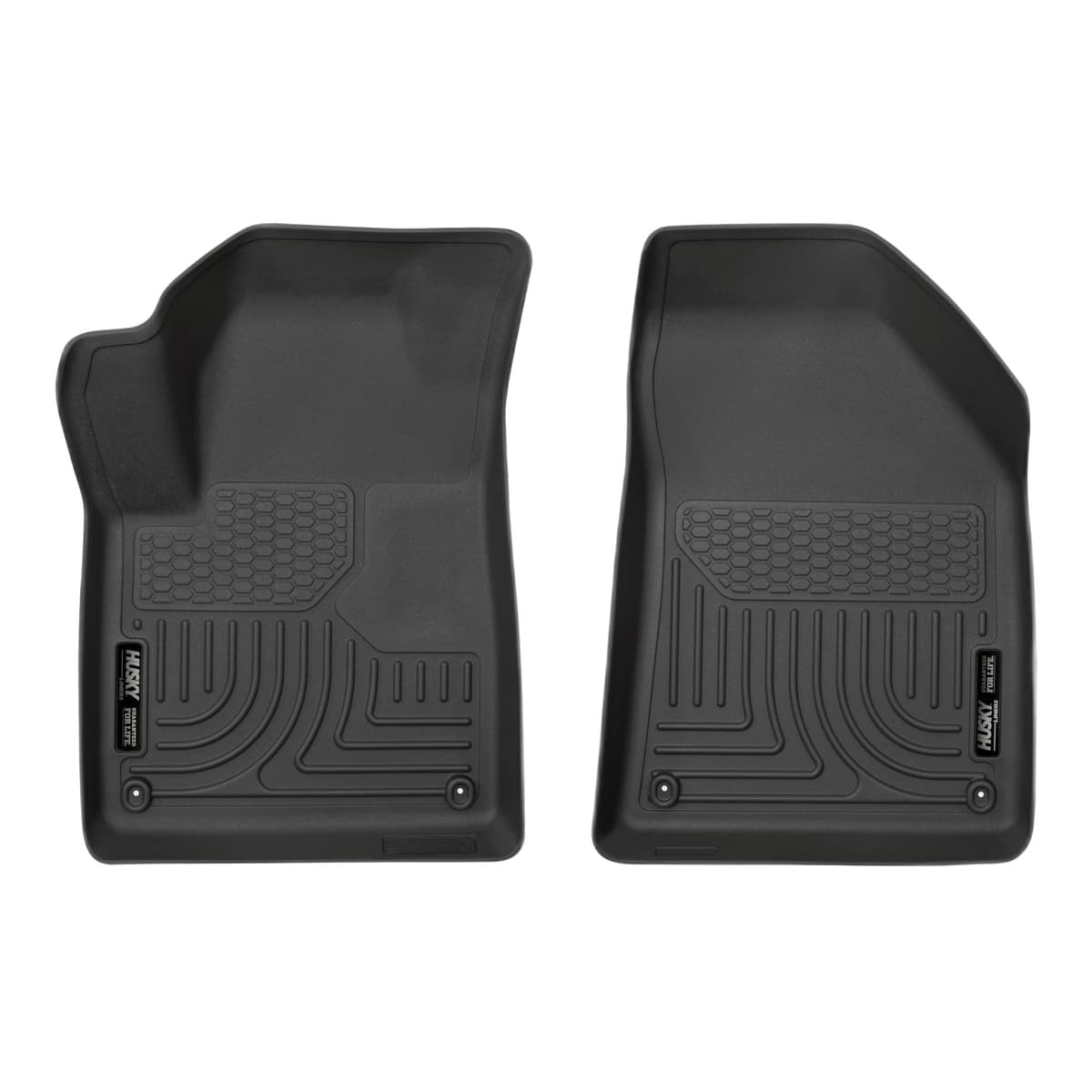 Husky Liners WeatherBeater Front Row Floor Liners | 2015-2023 Jeep Cherokee, Black