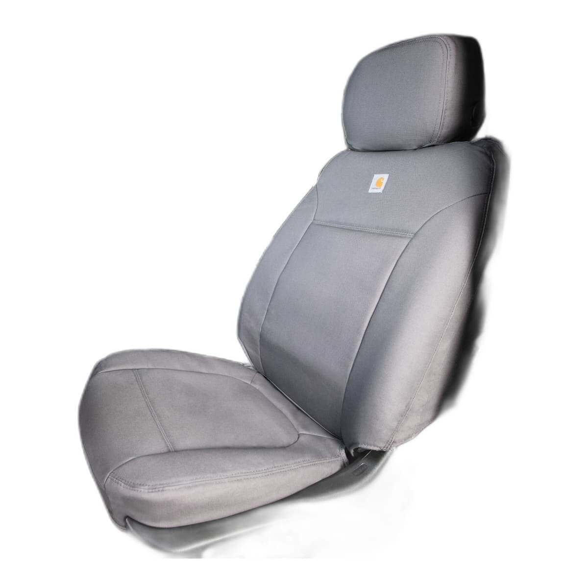 Covercraft Carhartt PrecisionFit Custom Seat Covers | Front Row, 2018-2026 Mercedes-Benz Sprinter 2500 & 3500, Carhartt Gravel, Bucket Seats, Single Armrests