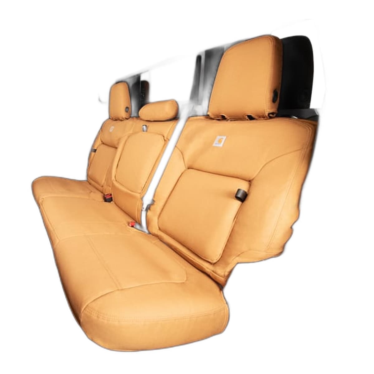 Covercraft Carhartt Duck Weave PrecisionFit Custom Seat Covers | 2nd Row, 2024-2026 Toyota Tacoma, Carhartt Brown