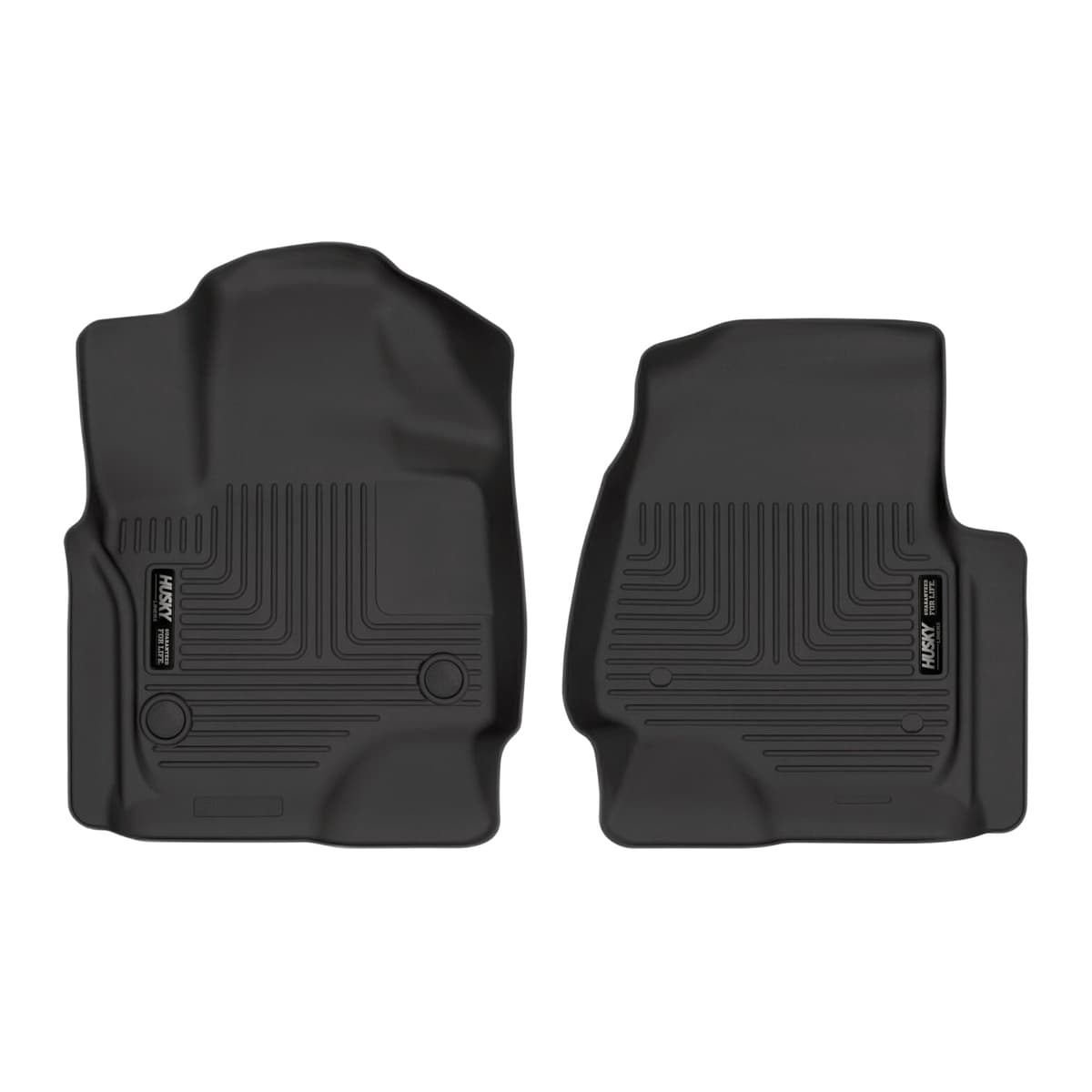 Husky Liners WeatherBeater Front Row Floor Liners | 2018-2024 Ford Expedition & Lincoln Navigator, Black