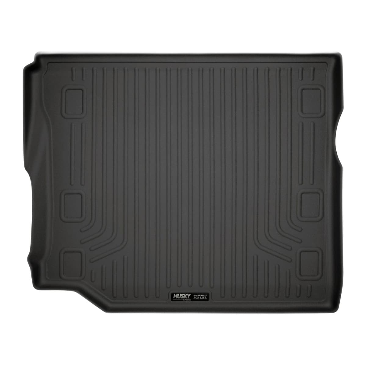 Husky Liners WeatherBeater Cargo Liner | 2018-2026 Jeep Wrangler JK/JL 4-Door with Leather Seats & Subwoofer (Excludes 4XE Hybrid), Black