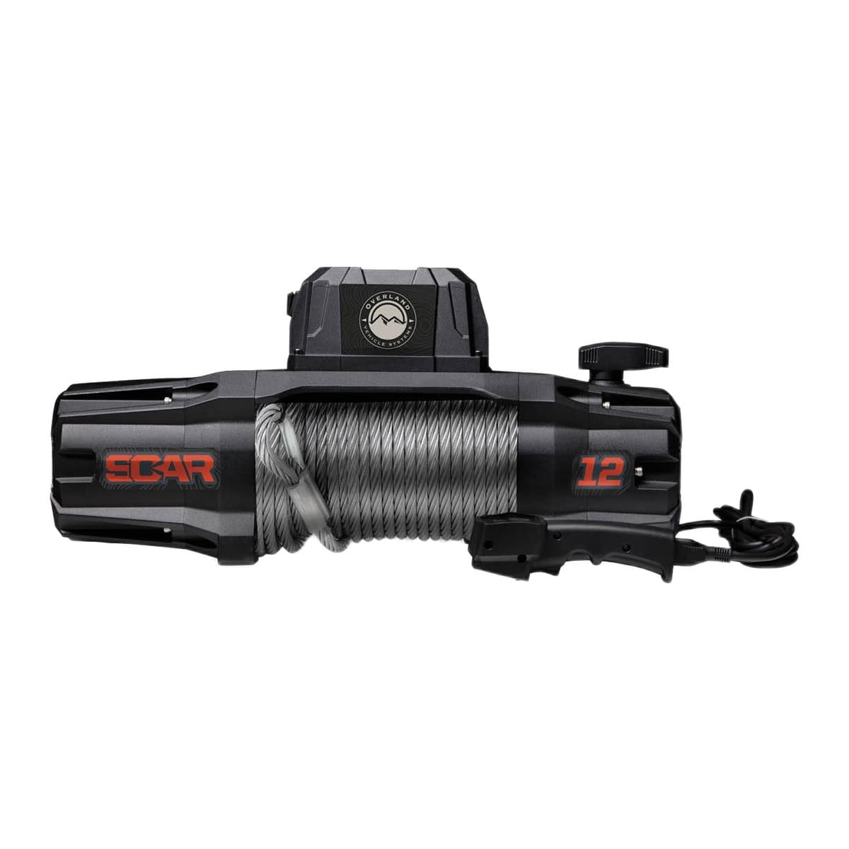 Overland Vehicle Systems SCAR 12 Winch - 12,000 lb, Steel Cable, Wireless Remote