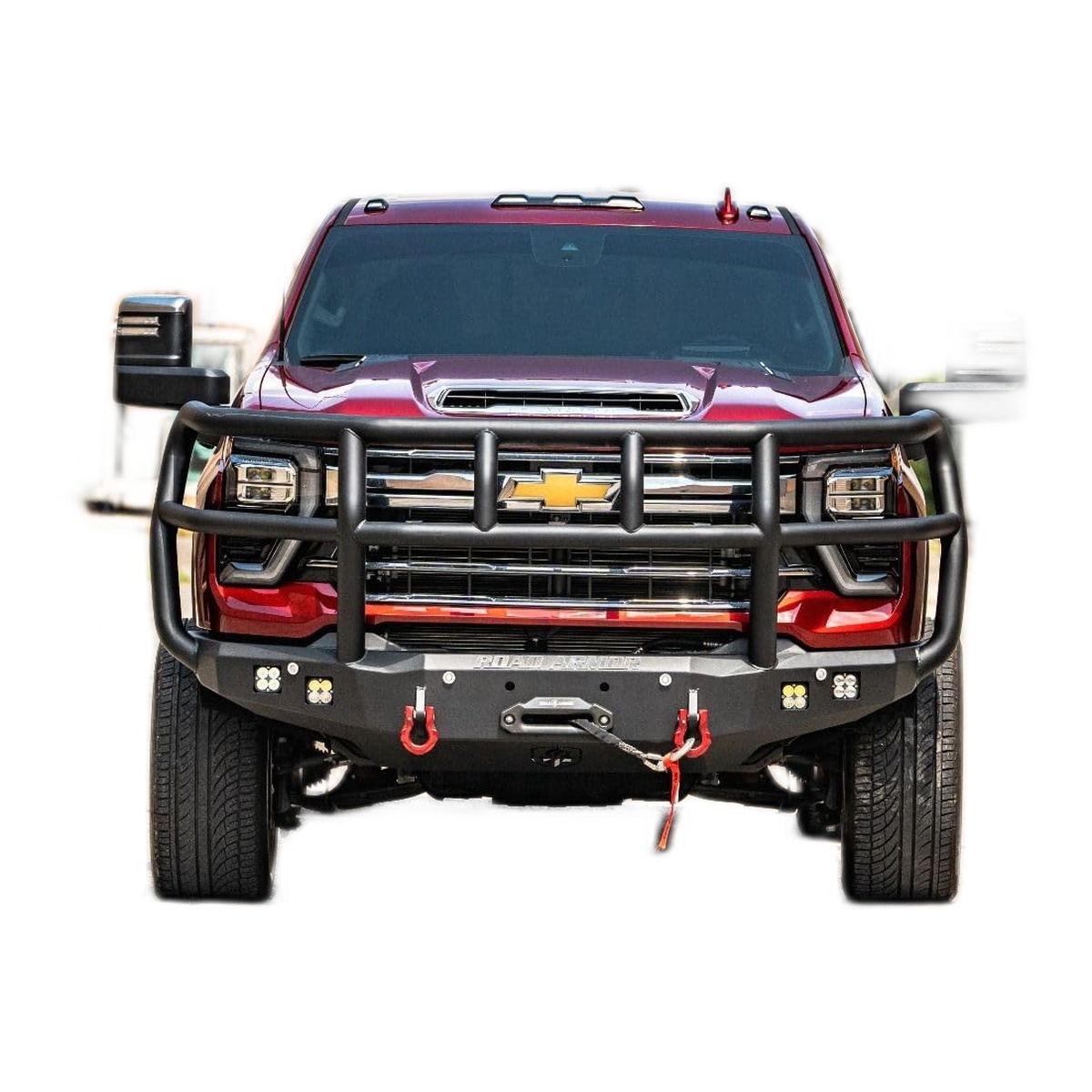 Road Armor Stealth Front Winch Bumper with Titan II Guard, Chevy 2500/3500 (2024-2025)