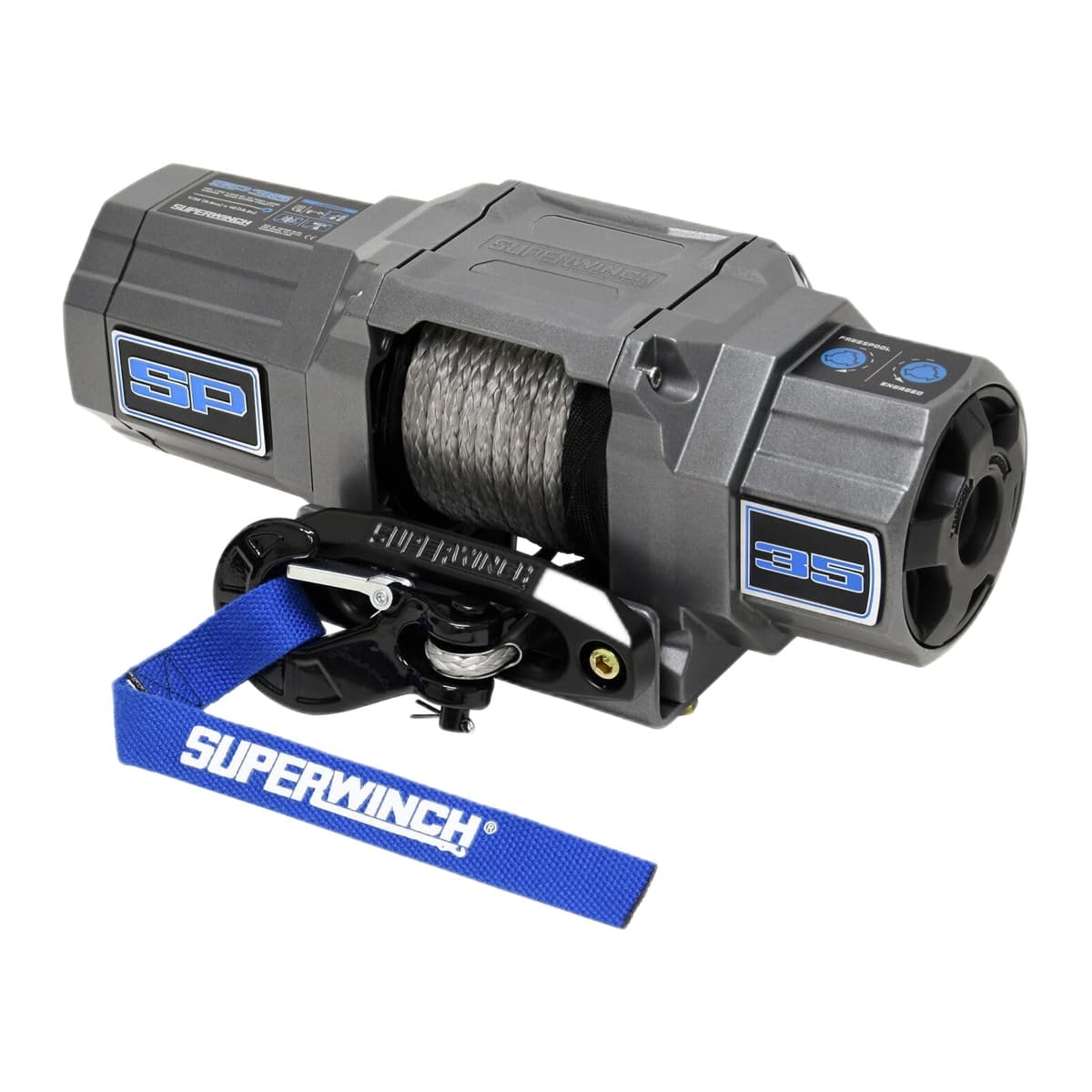 Superwinch SP 35SR Powersports Winch, 3500 lb, Synthetic Rope (1135250)
