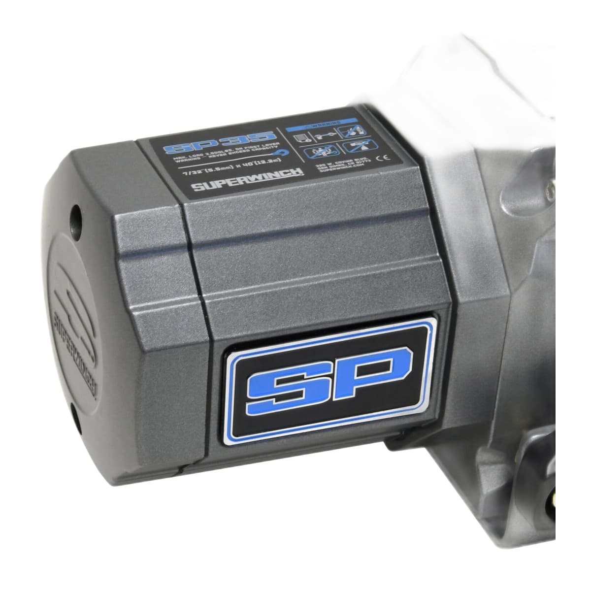 Superwinch SP 35SR Powersports Winch, 3500 lb, Synthetic Rope (1135250)