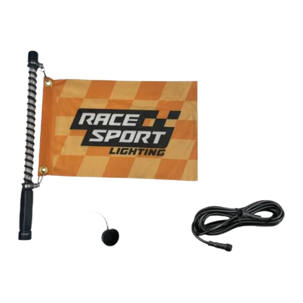 Race Sport RSCW210 2 ft Offroad RGBW LED Whip with Impact Protection Ribs
