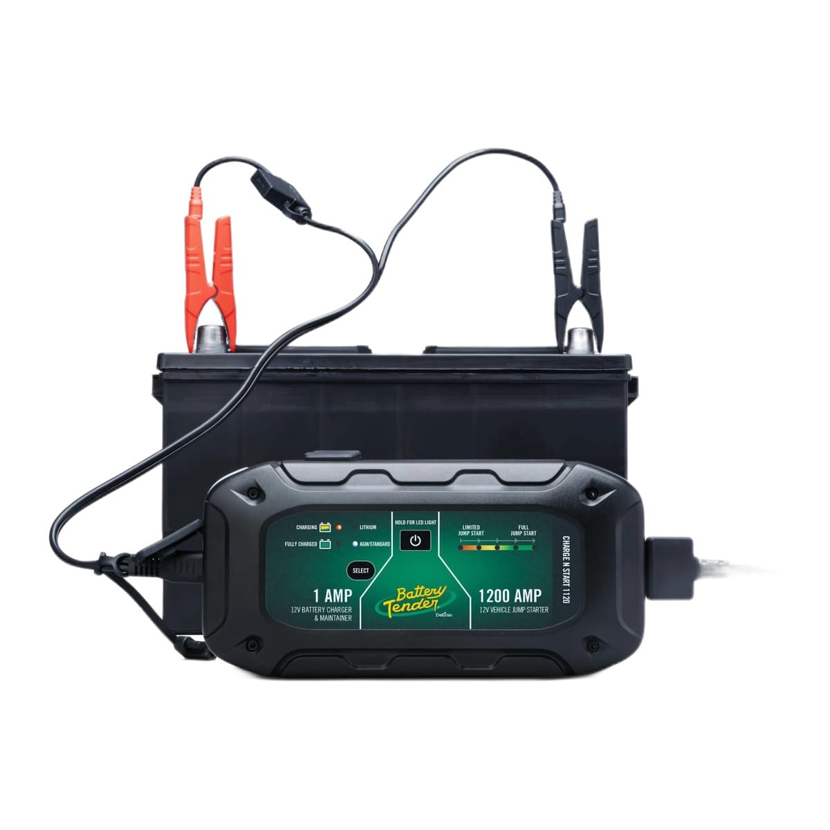 Battery Tender Charge N Start 1120 12V/1A Smart Charger & 1200A Jump Starter