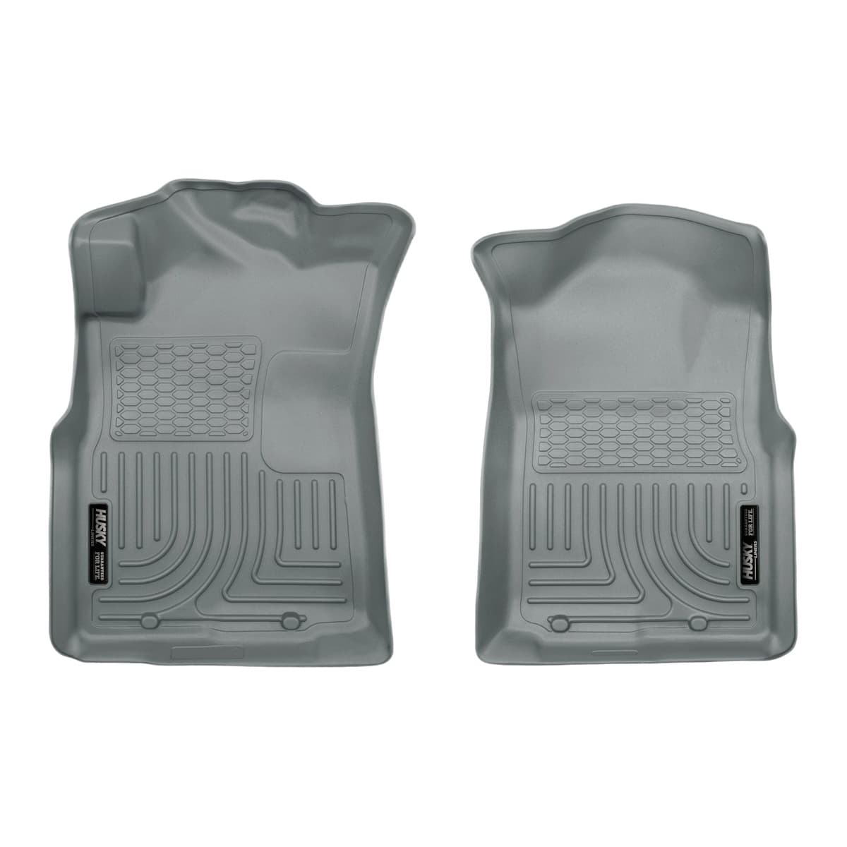 Husky Liners WeatherBeater Front Floor Liners | 2005-2015 Toyota Tacoma, Double/Access/Standard Cab, Grey