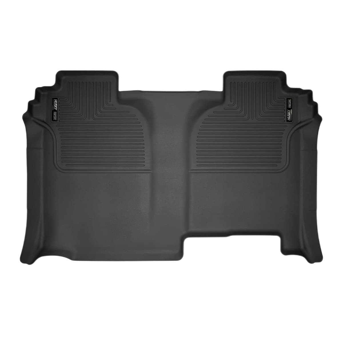 Husky Liners WeatherBeater 2nd Row Floor Liner | 2019-2026 Chevrolet Silverado & GMC Sierra 1500 and 2020-2026 Silverado/Sierra 2500-3500 Crew Cab w/ Under-Seat Storage, Black