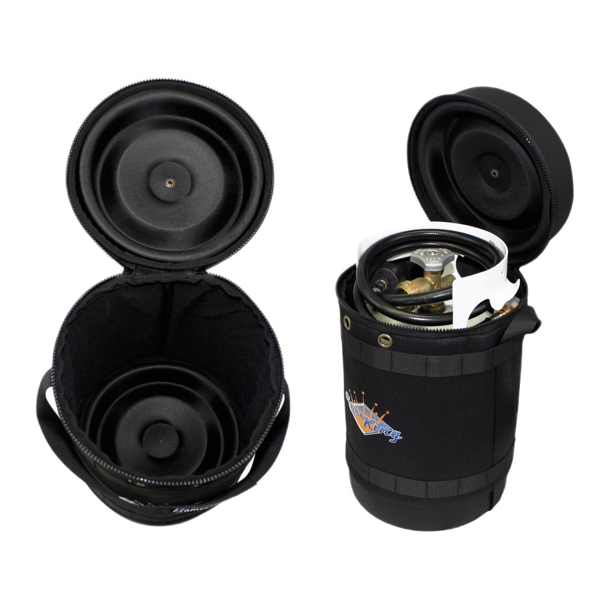 Flame King Gas Hauler Kit with 5-lb Propane Tank & Rubber Hose
