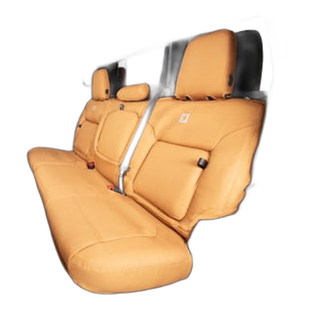 Covercraft Carhartt PrecisionFit Custom Seat Covers | 2nd Row, 2019-2026 Chevrolet Silverado 1500 & GMC Sierra 1500 Crew Cab, Brown