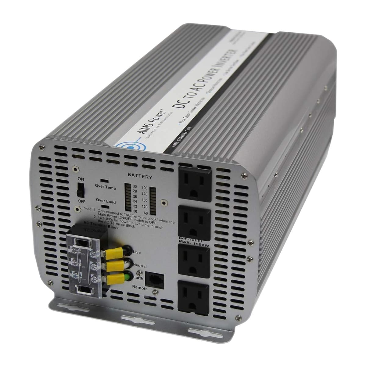 AIMS Power 5000W 12V Modified Sine Power Inverter