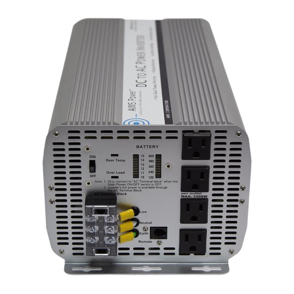AIMS Power 5000W 12V Modified Sine Power Inverter