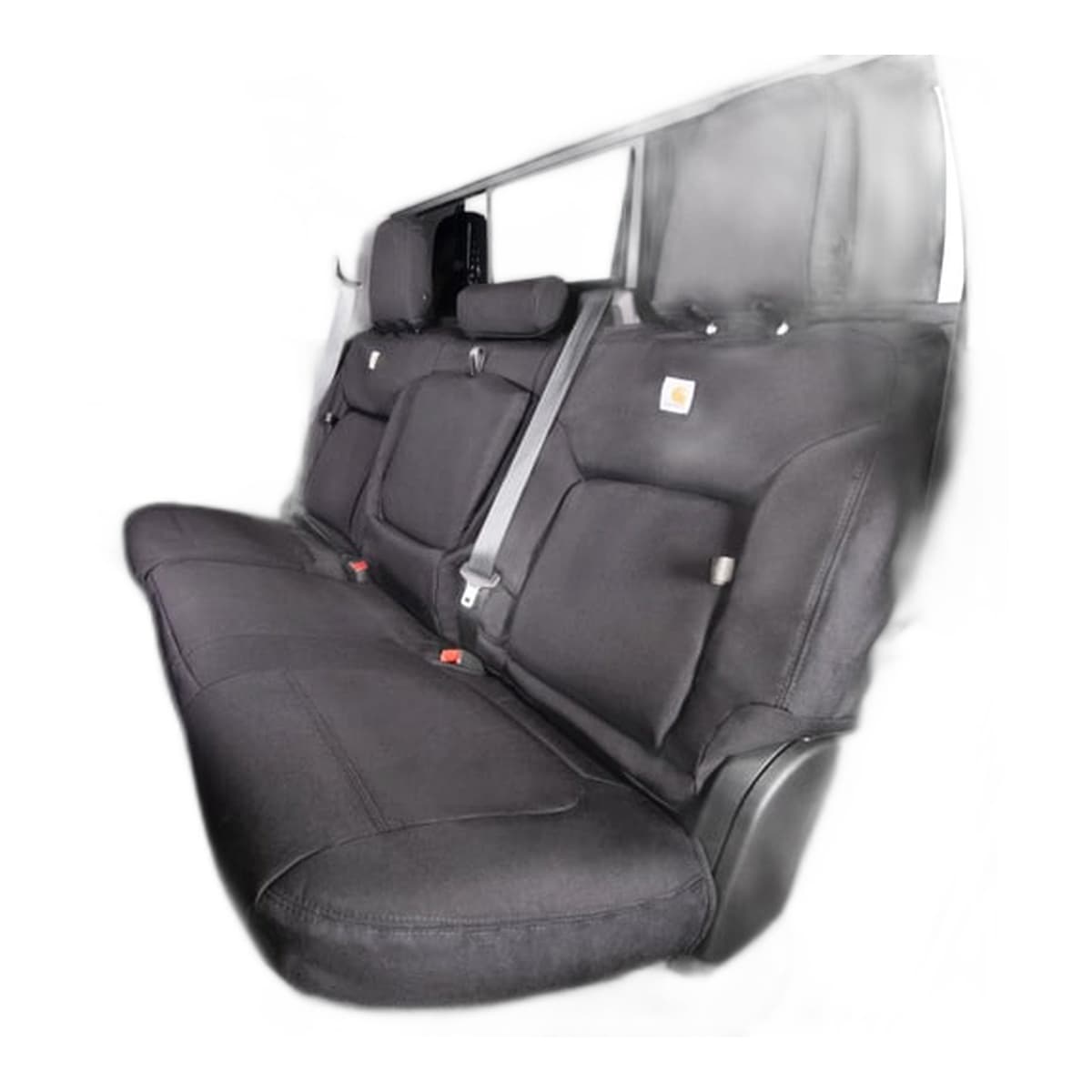 Covercraft Carhartt Super Dux PrecisionFit Custom Seat Covers | 2nd Row, 2016-2023 Toyota Tacoma, Carhartt Black