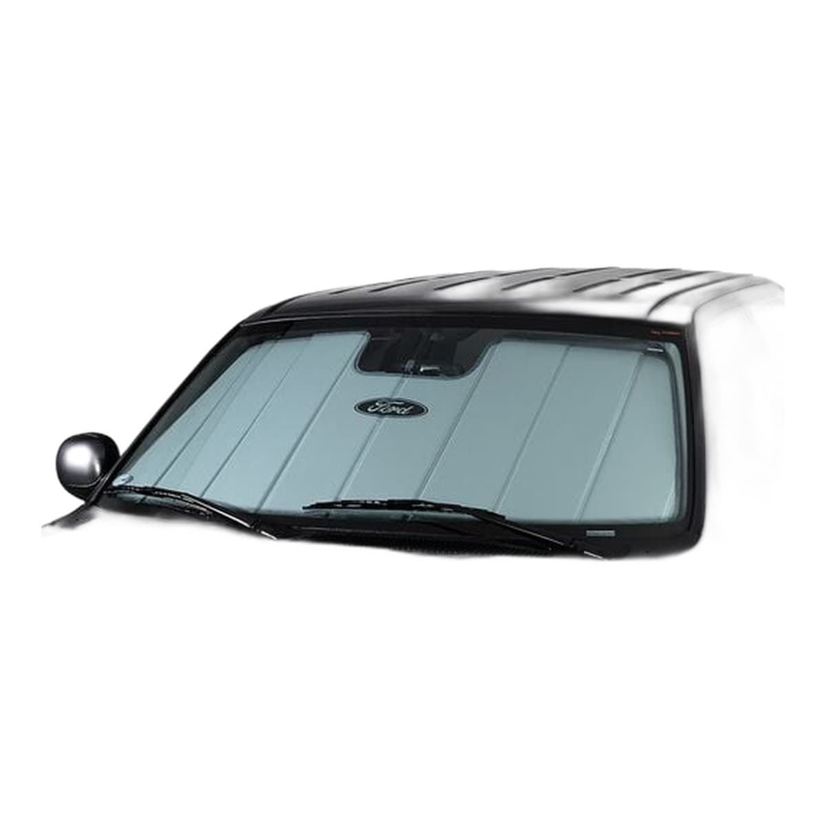 Covercraft UVS100 Ford Logo Custom Windshield Sunshade | 2021-2026 Ford F-150 & F-150 Lightning, Silver