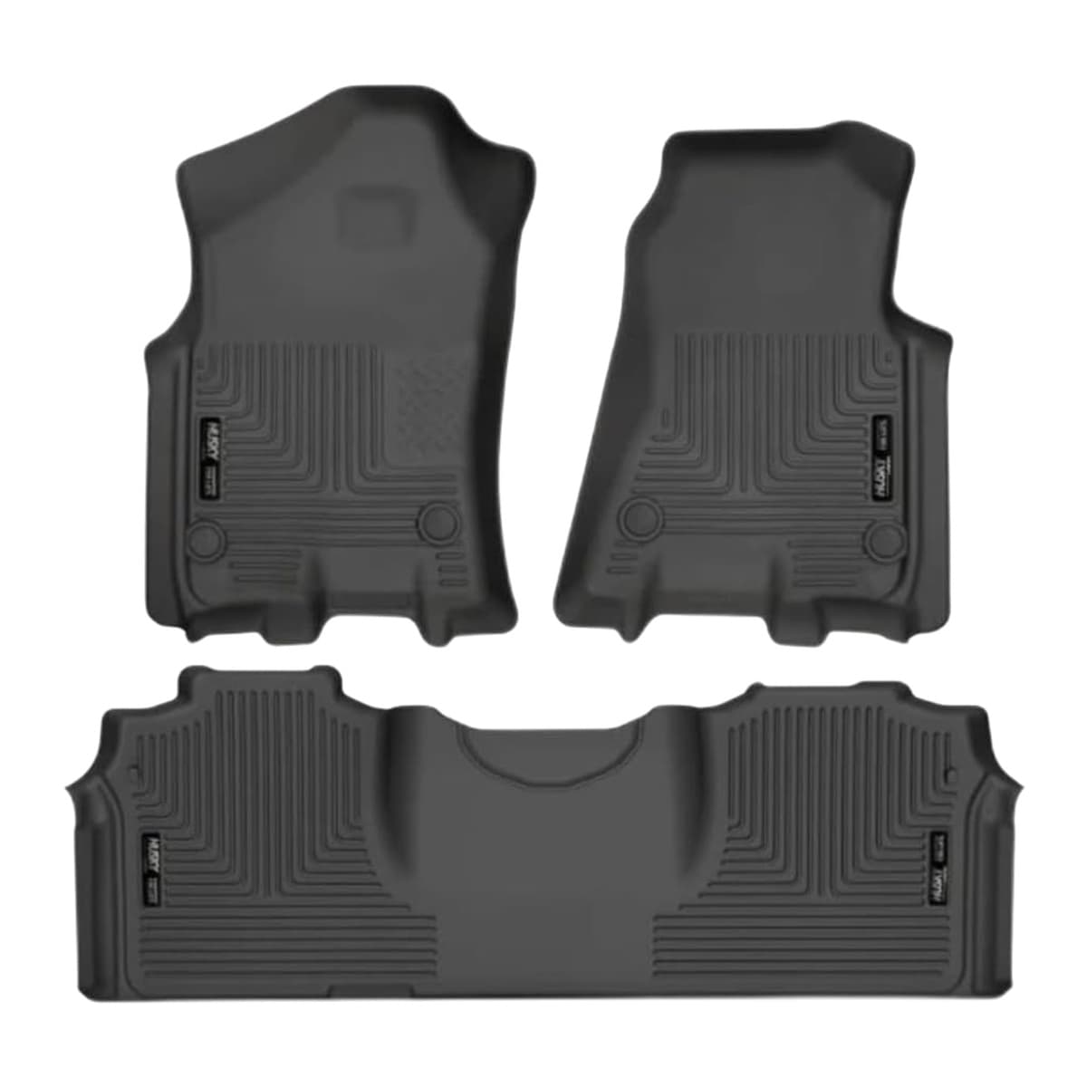 Husky Liners WeatherBeater Front & 2nd Row Floor Liners | 2019-2026 Ram 2500 & 3500 Mega Cab Only, Black