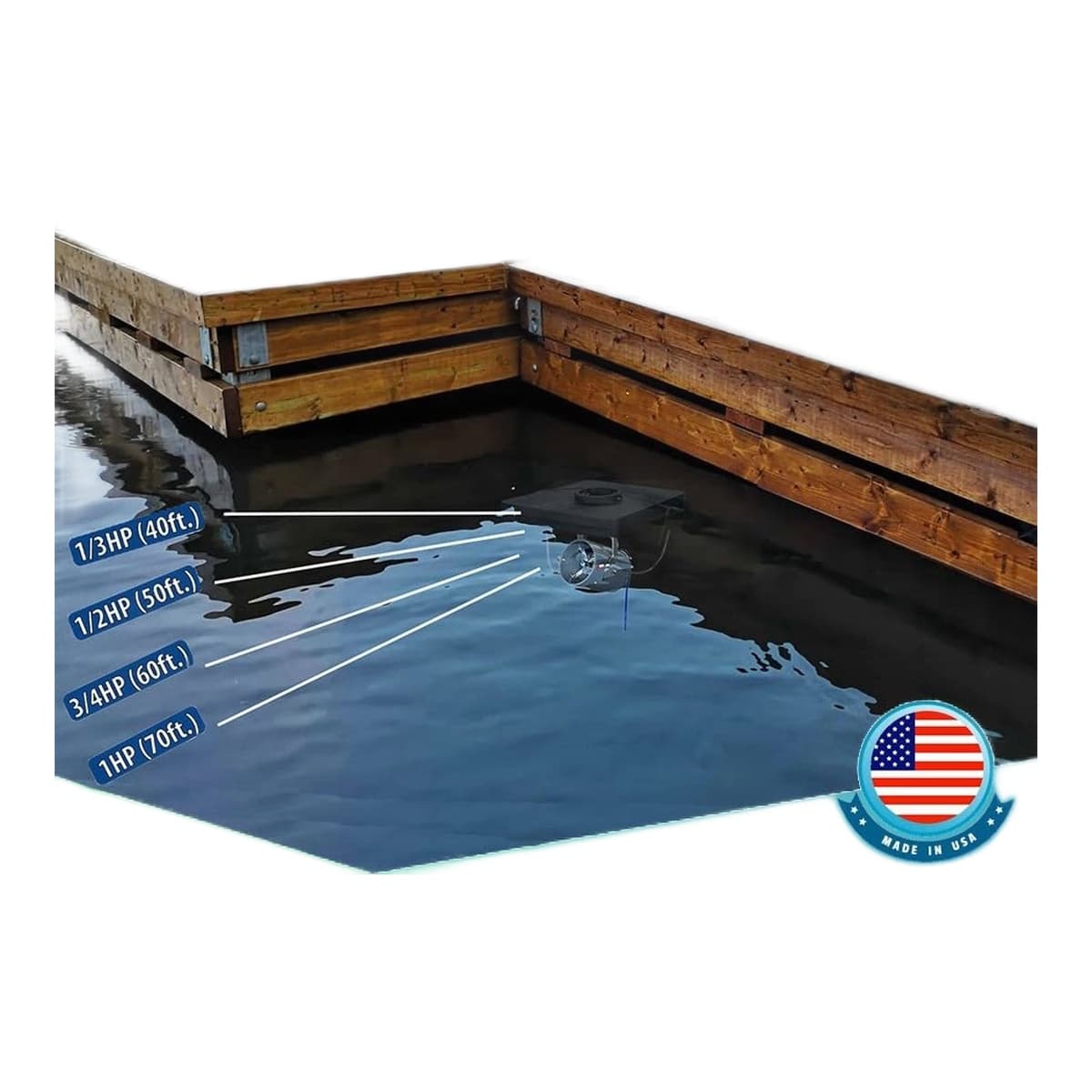 Scott Aerator Floating De-Icer, 1/2 HP, 115V, 35 ft Cord (12000)