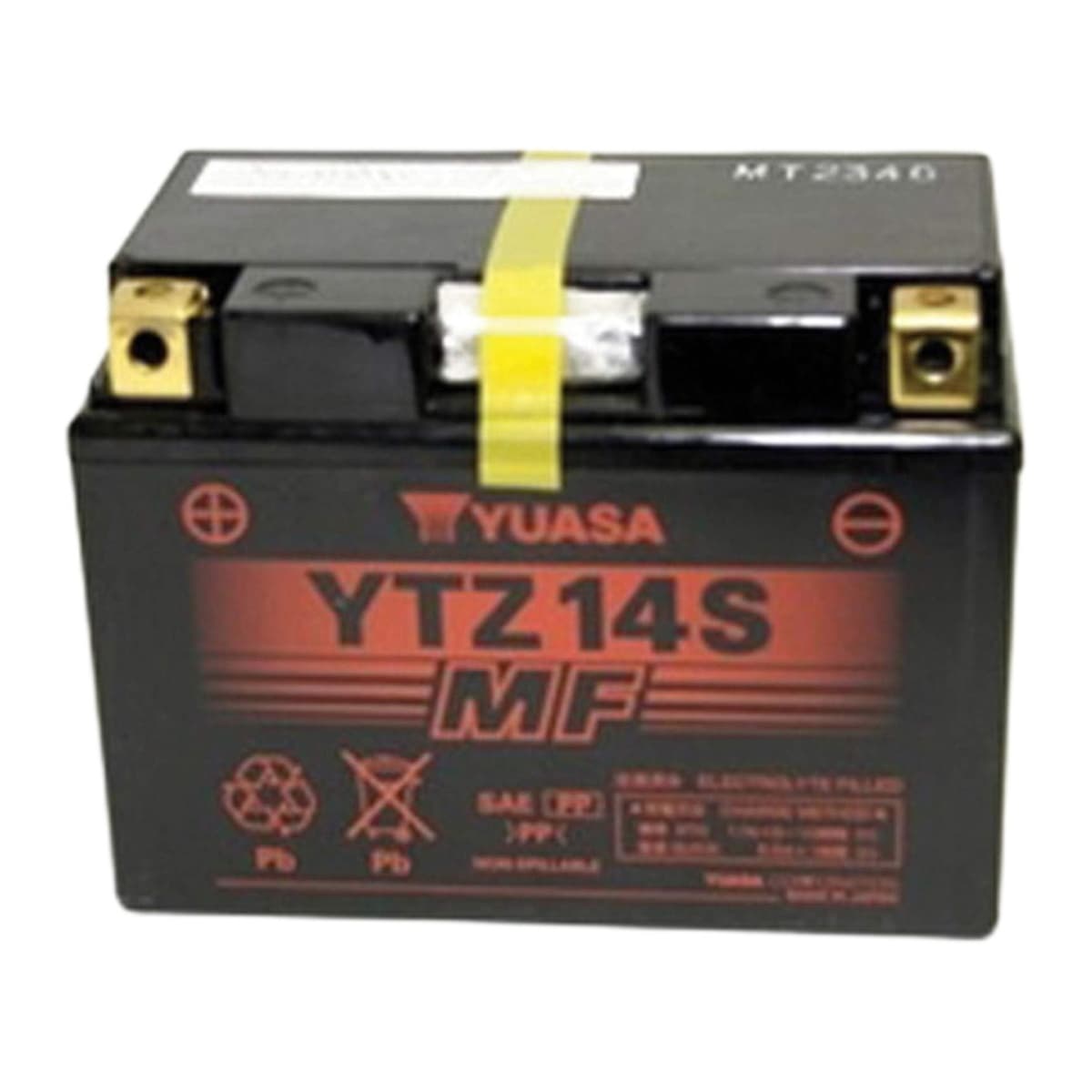 Yuasa YUAM72Z14 YTZ14S 12V High-Performance Factory-Activated AGM Battery