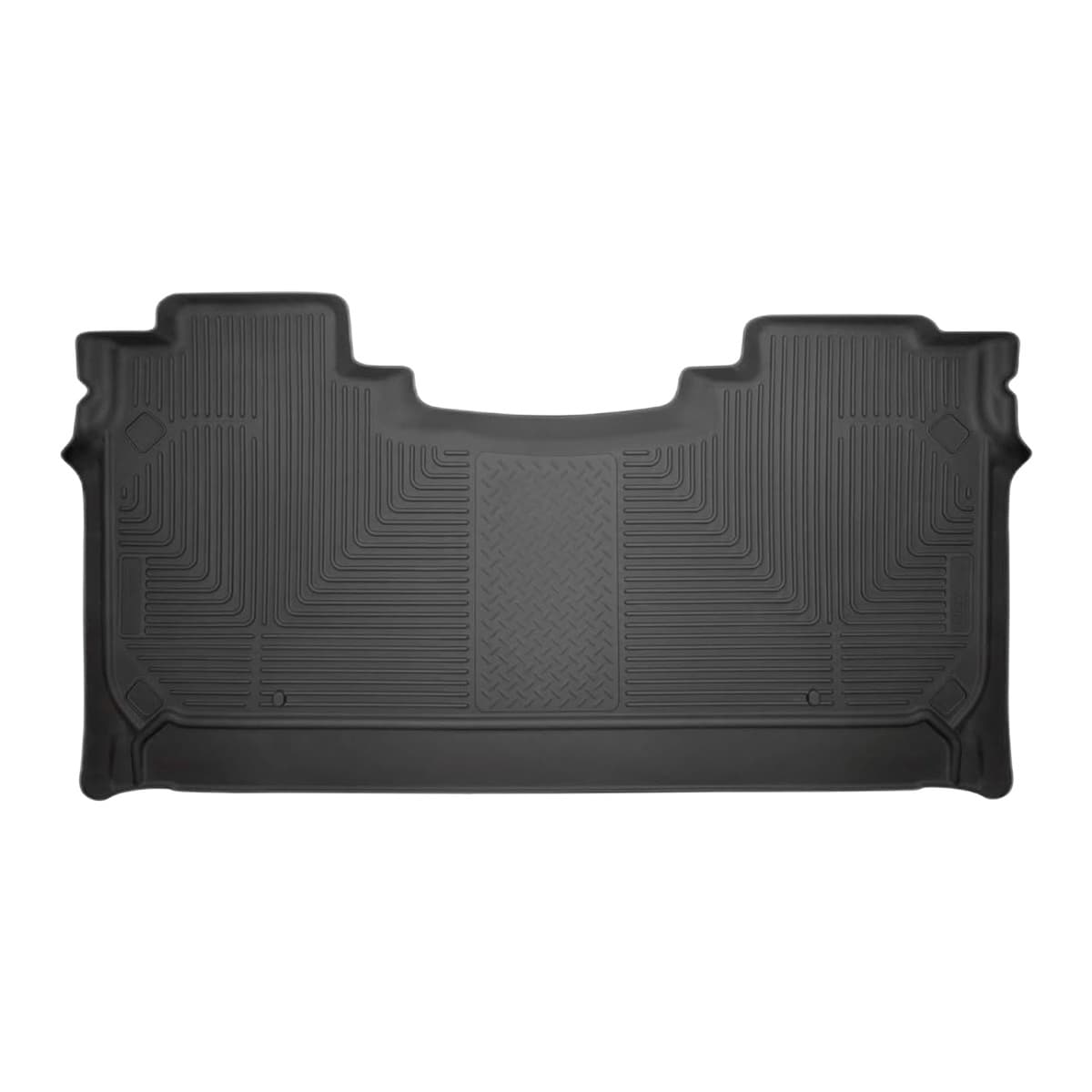 Husky Liners WeatherBeater 2nd Row Floor Liner | 2019-2026 Dodge Ram 1500 Crew Cab w/ Factory Under-Seat Storage Box, Black