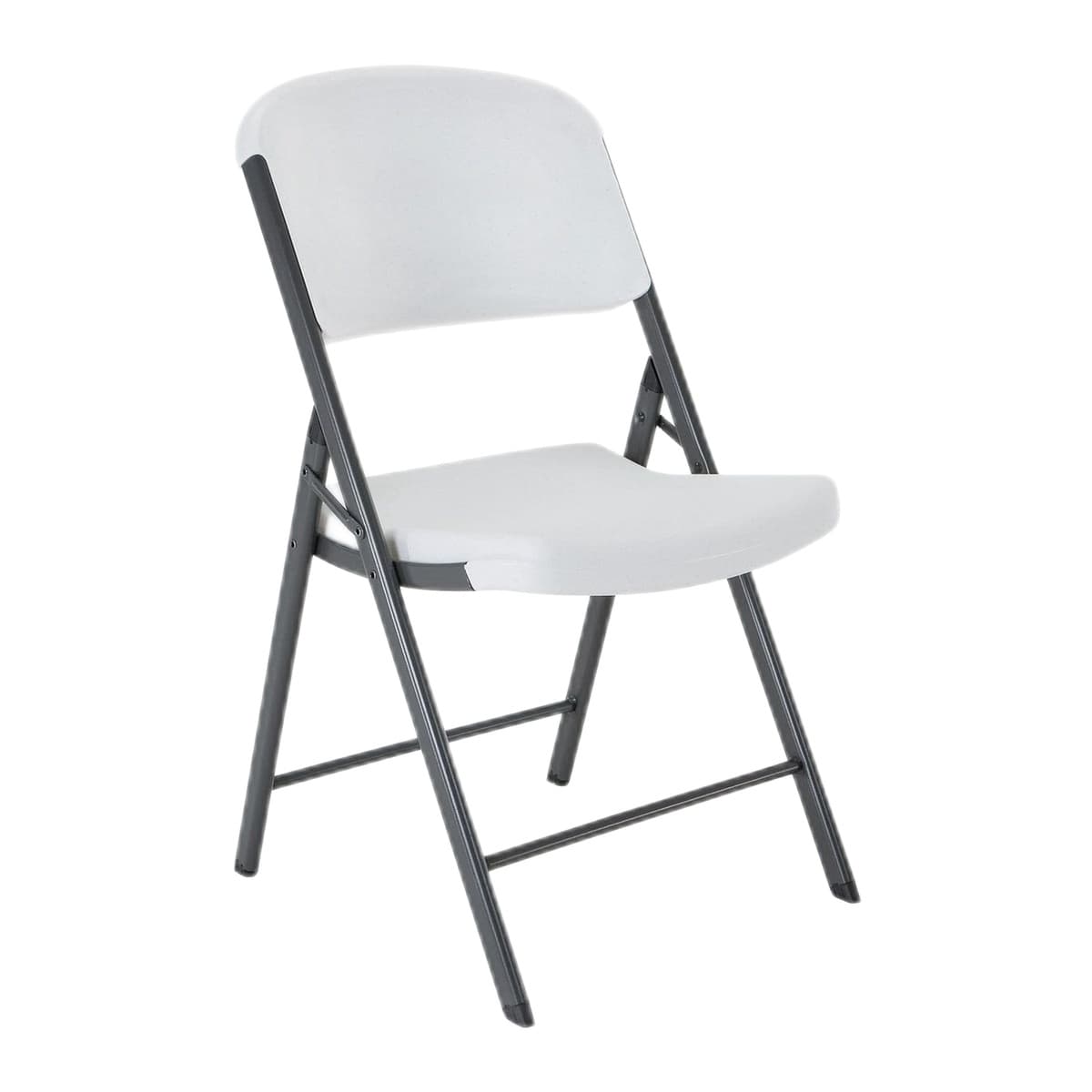 Lifetime Commercial Folding Chair - 4 Pack, White Granite