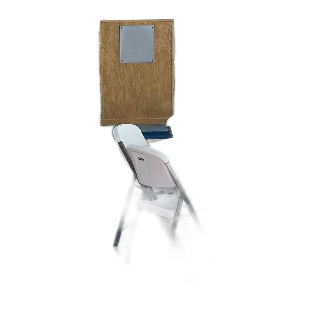 Lifetime Commercial Folding Chair - 4 Pack, White Granite