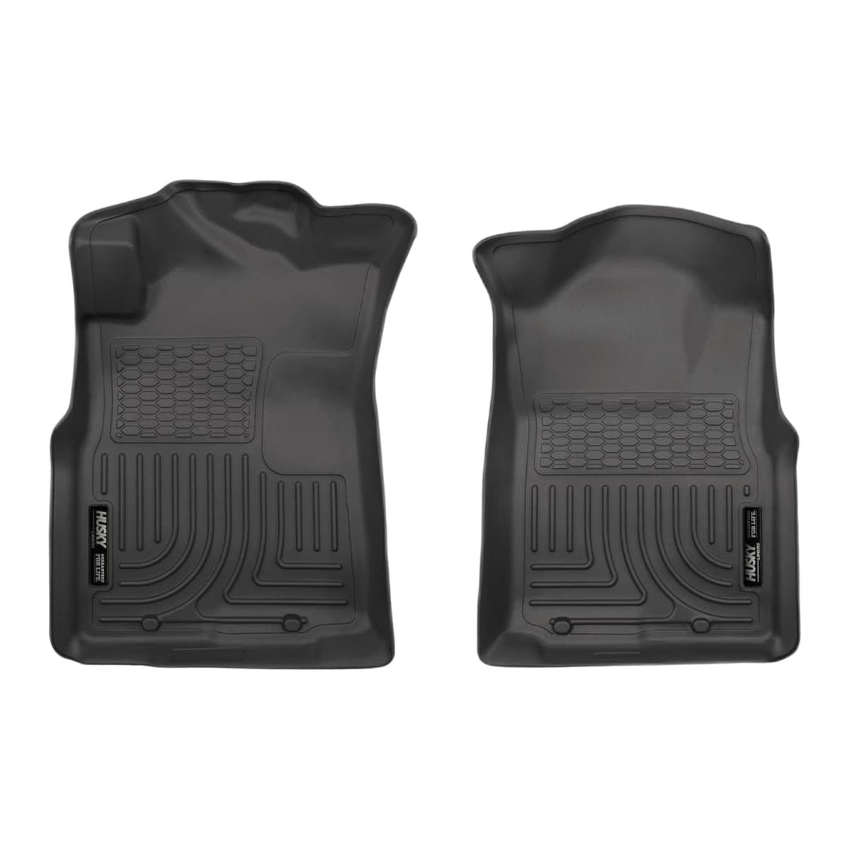 Husky Liners WeatherBeater Front Floor Liners | 2005-2015 Toyota Tacoma, Double & Access Cab Only; 2005-2014 Standard Cab, Black