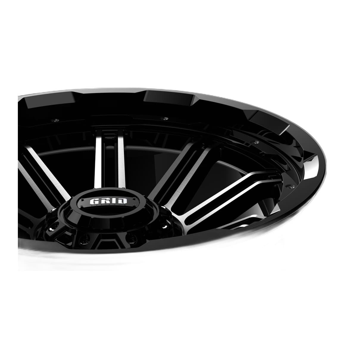 Grid Off-Road GD18 Wheel | 20x9.0, 5x127/139.7, 0mm Offset, Gloss Black Machined