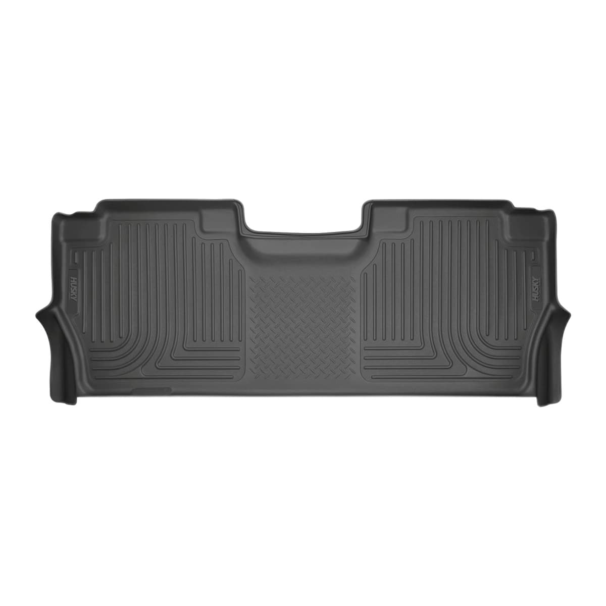 Husky Liners WeatherBeater 2nd Row Floor Liner | 2021-2026 Ford F-150 (incl. 2022-2026 Lightning) & 2017-2026 F-250/F-350 Crew Cab w/ Under-Seat Storage, Black