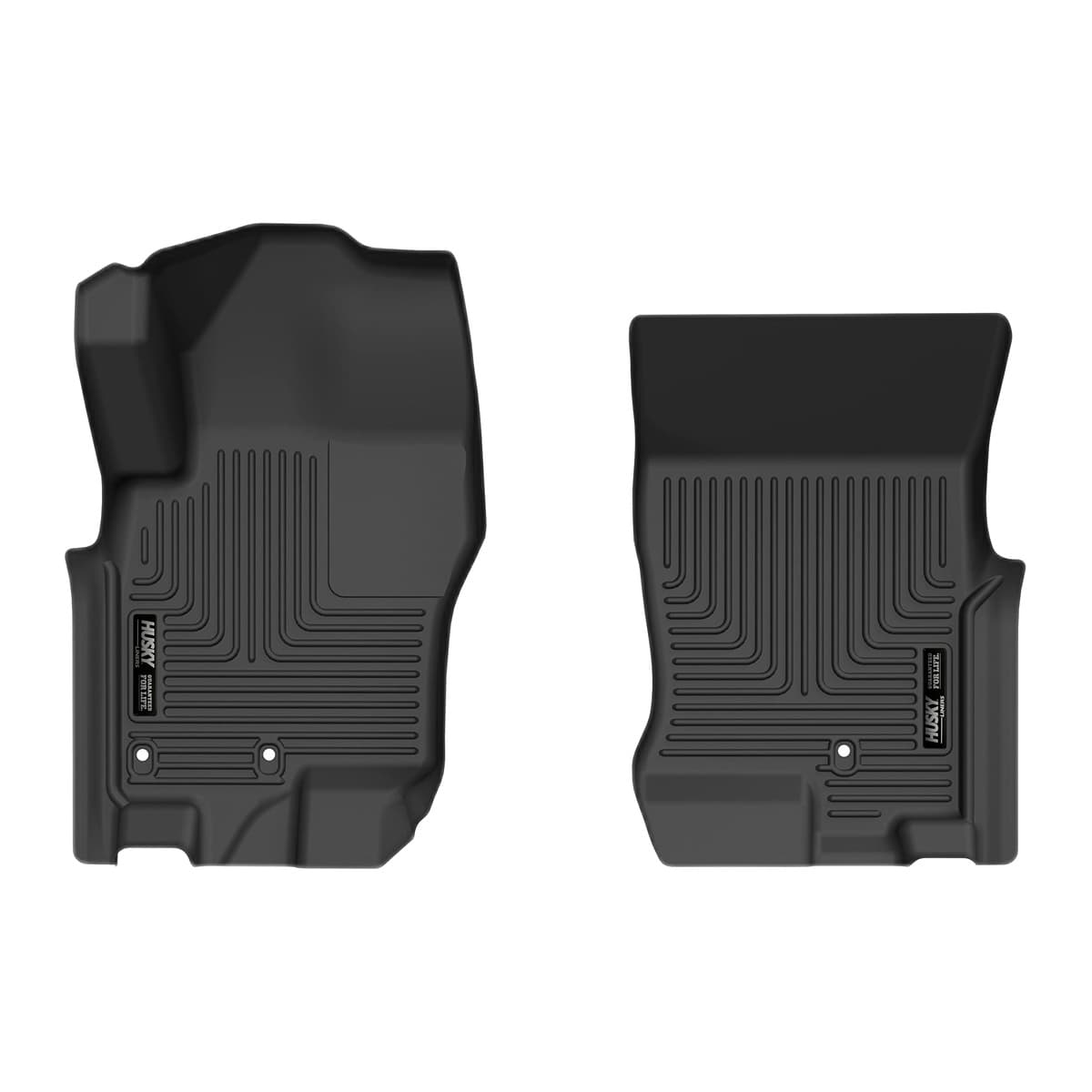 Husky Liners WeatherBeater Front Row Floor Liners | 2008-2021 Nissan Frontier & 2009-2012 Suzuki Equator, Crew Cab Only, Black