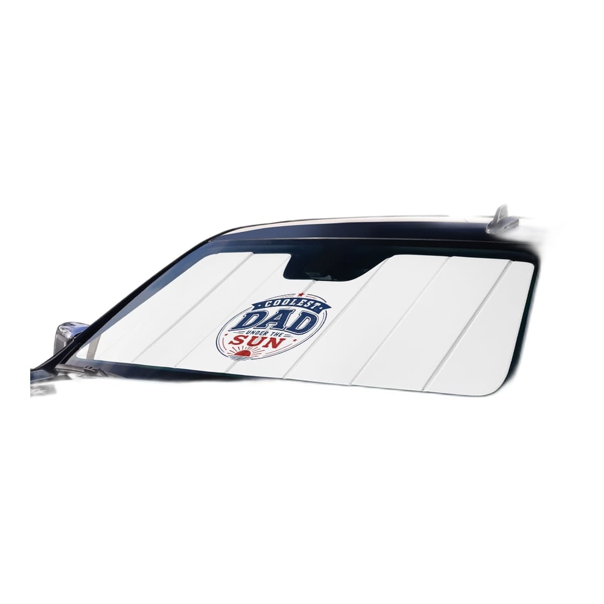Covercraft UVS100 Premier Series American Flag Custom Windshield Sunshade | 2024-2026 GMC Sierra EV, White