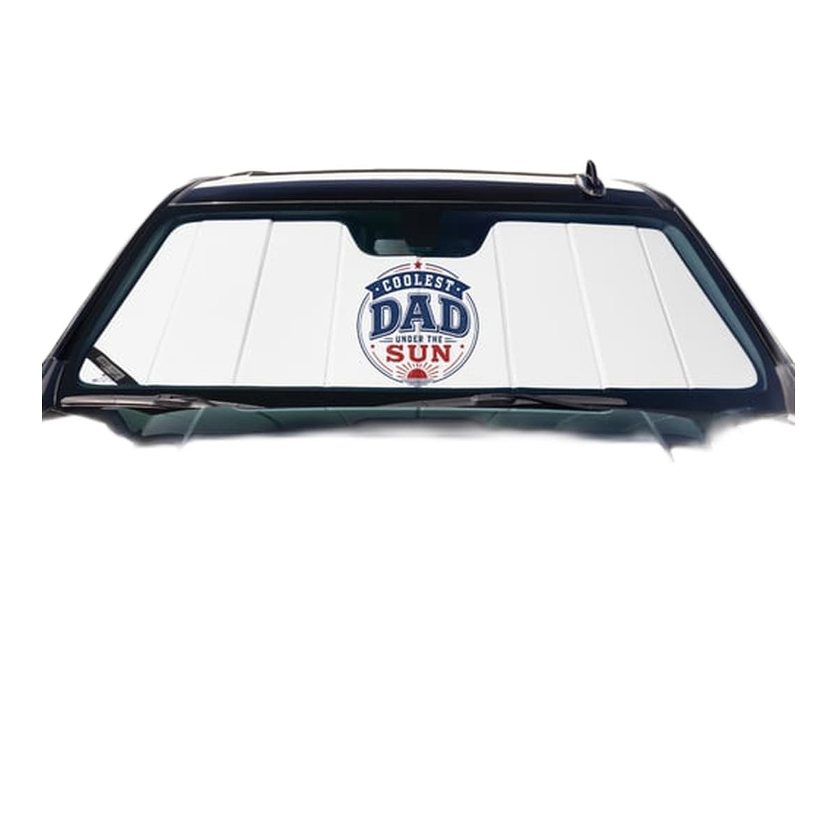 Covercraft UVS100 Premier Series American Flag Custom Windshield Sunshade | 2024-2026 GMC Sierra EV, White