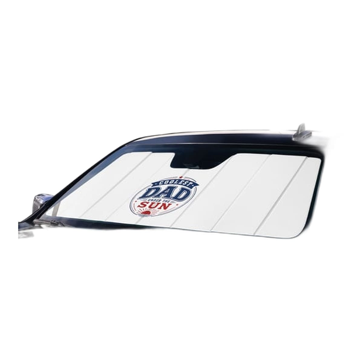 Covercraft UVS100 Premier Series American Flag Custom Windshield Sunshade | 2024-2026 GMC Sierra EV, White